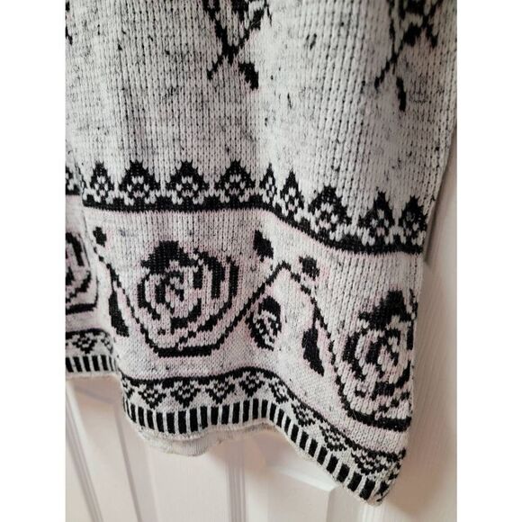 Vintage Floral Roses Knit Sweater M - Picture 7 of 9